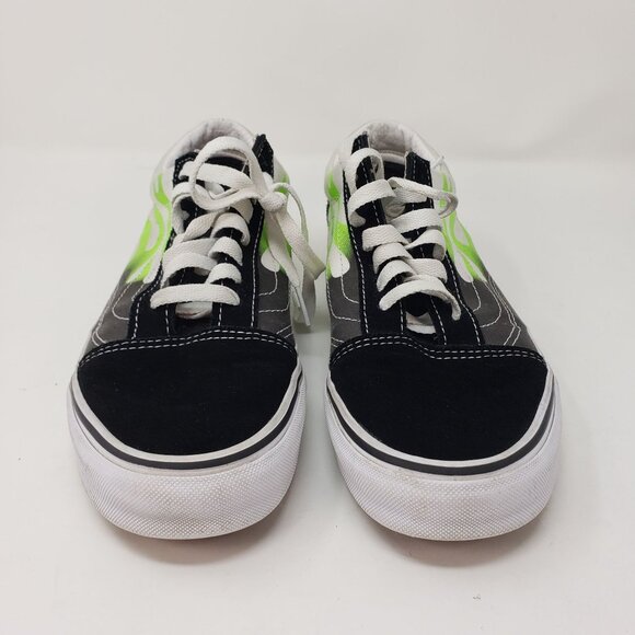 Vans Old Skool Flame Low Black Suede True White Men's 7.5/ Women’s 9 - Picture 6 of 10